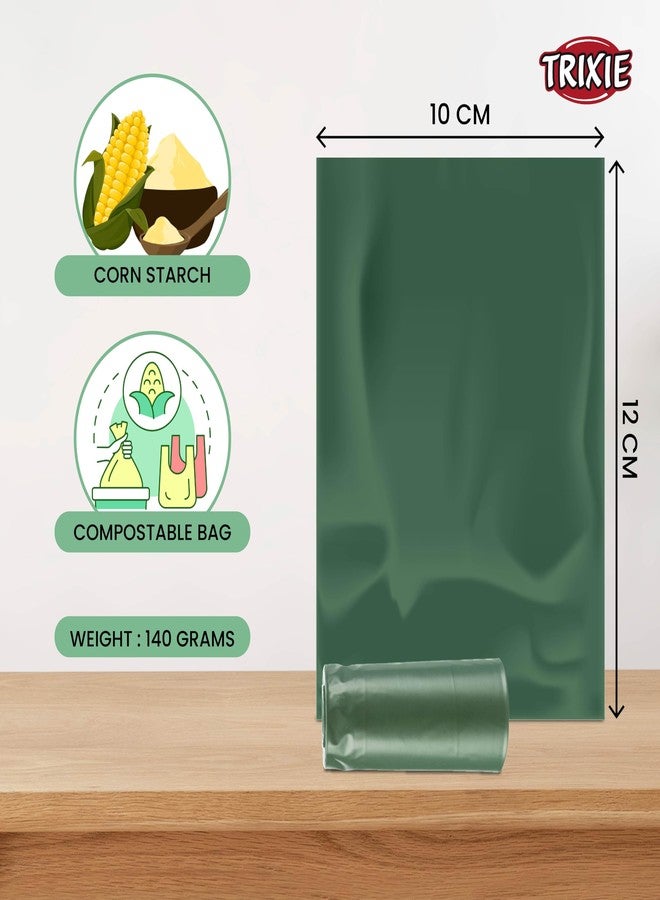 تريكسي أكياس فضلات الكلاب القابلة للتحلل الحيوي من تريكسي - أكياس مانعة للتسرب، متينة، وصديقة للبيئة - 4 لفات، كل لفة تحتوي على 10 أكياس، تناسب الموزعات القياسية، سهلة الاستخدام - Image 3